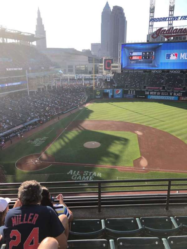 Progressive Field, section: 446, row: D, seat: 6