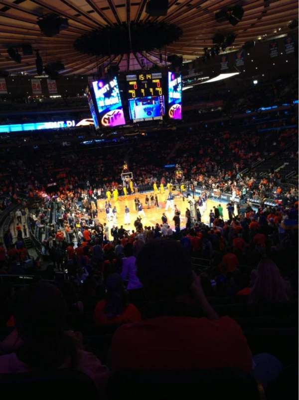 Madison Square Garden, section: 101, row: 19, seat: 19