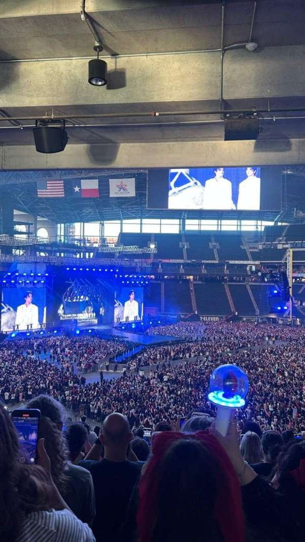 Globe Life Field, section: 107, row: 18, seat: 3