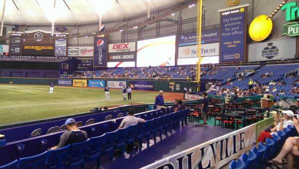 Tropicana Field, section: 128, row: J, seat: 4