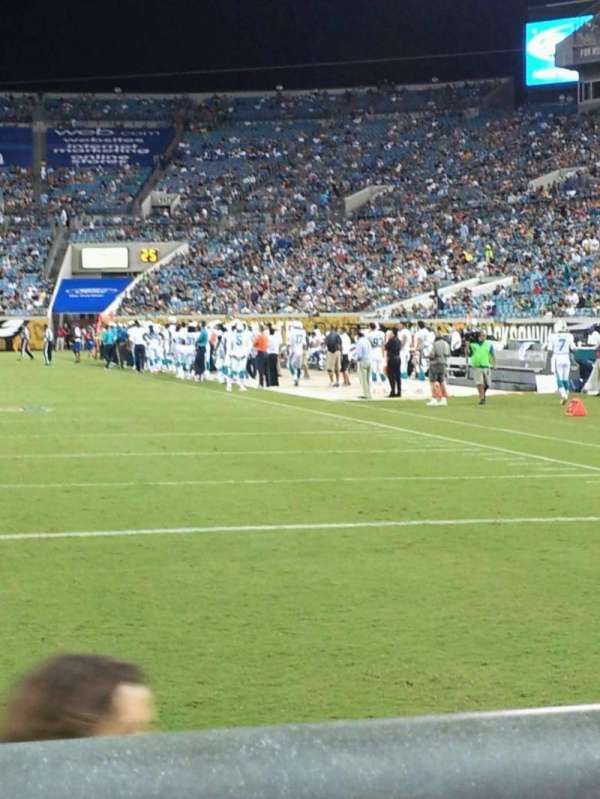 EverBank Stadium, section: 147, row: A, seat: 8