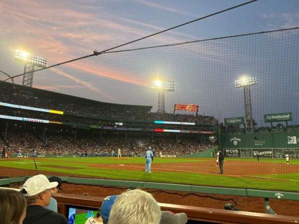 Fenway Park, section: Field Box 18, row: B, seat: 2