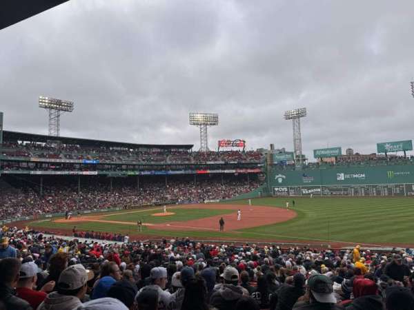 Fenway Park, section: Grandstand 12, row: 2, seat: 4