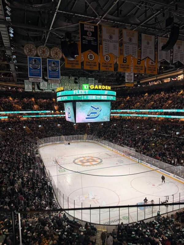 TD Garden, section: 325, row: 1, seat: 2