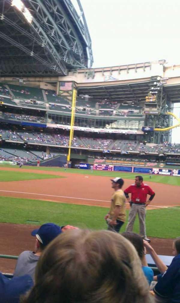 American Family Field, section: 111, row: 5, seat: 2
