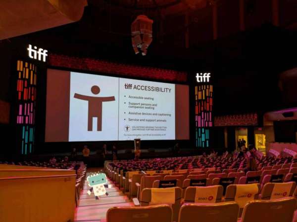 Roy Thomson Hall, section: C1N, row: S, seat: 7
