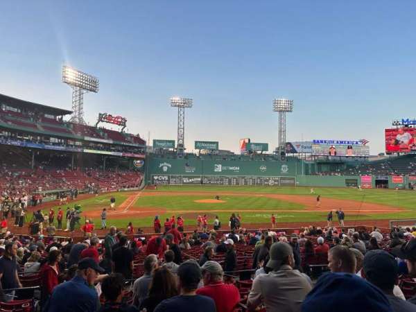 Fenway Park, section: Loge Box 122, row: HH, seat: 1