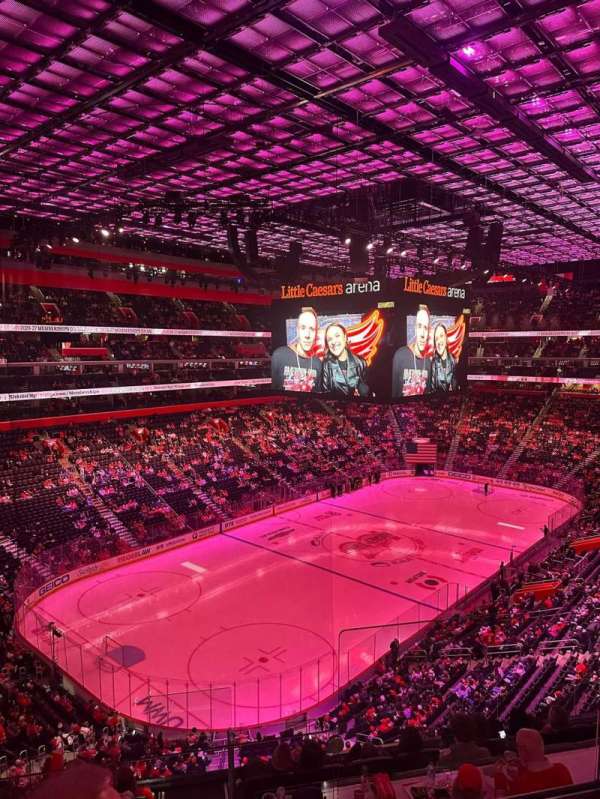 Little Caesars Arena, section: M34, row: 3, seat: 1