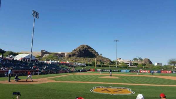 Tempe Diablo Stadium, section: 16, row: F, seat: 1