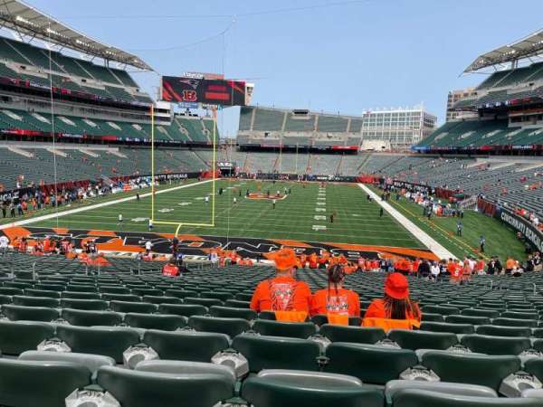 Paycor Stadium, section: 152, row: 33, seat: 15