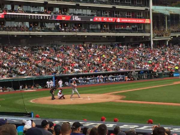 Progressive Field, section: 142, row: T, seat: 9