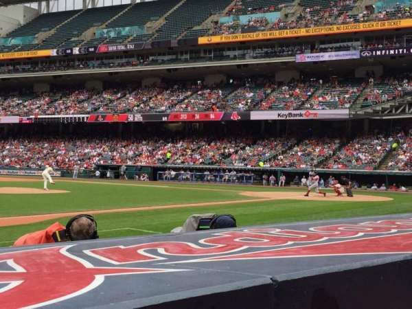 Progressive Field, section: 164, row: 1