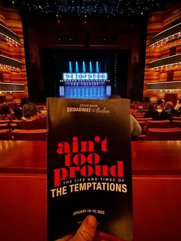 Eccles Theater, section: Orchestra C, row: SS, seat: 9