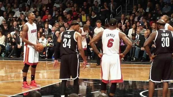 Barclays Center, section: 7, row: 7, seat: 4