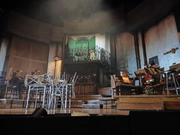 Apollo Theatre, section: Stalls, row: A, seat: 5