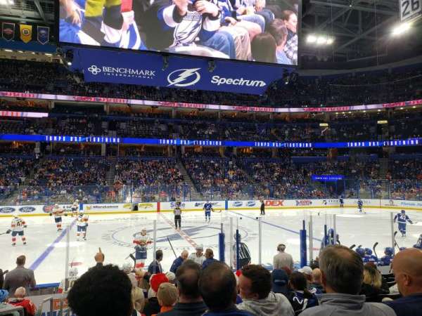 Benchmark International Arena, section: 101, row: M, seat: 18