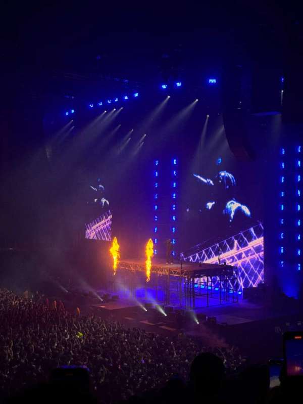 The O2, London, section: 111, row: V, seat: 354