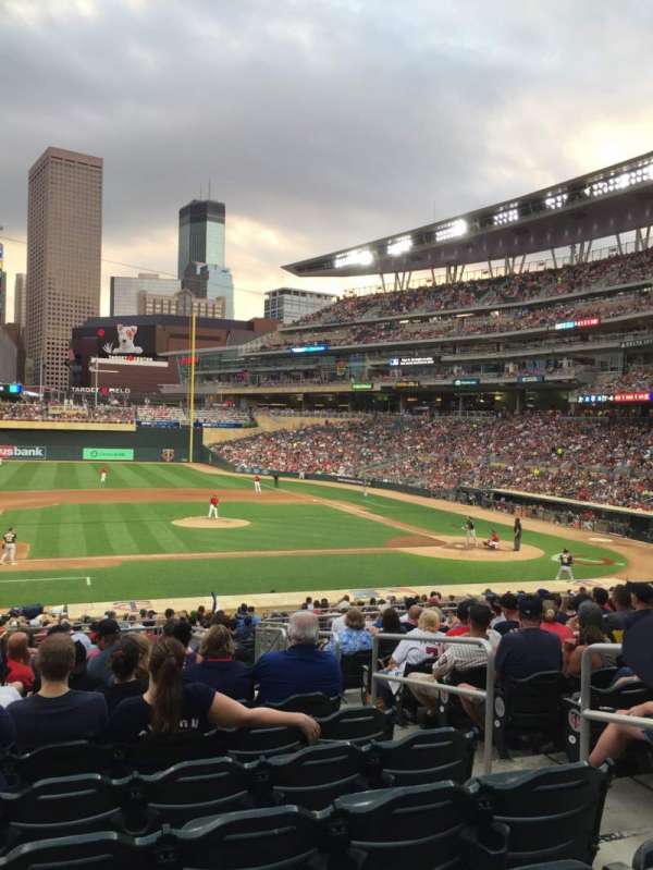Target Field, section: 120, row: 14, seat: 4