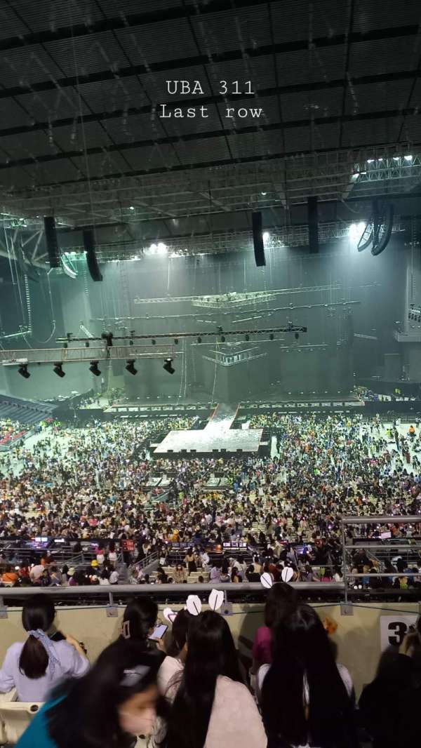 Philippine Arena, section: 311, row: 70