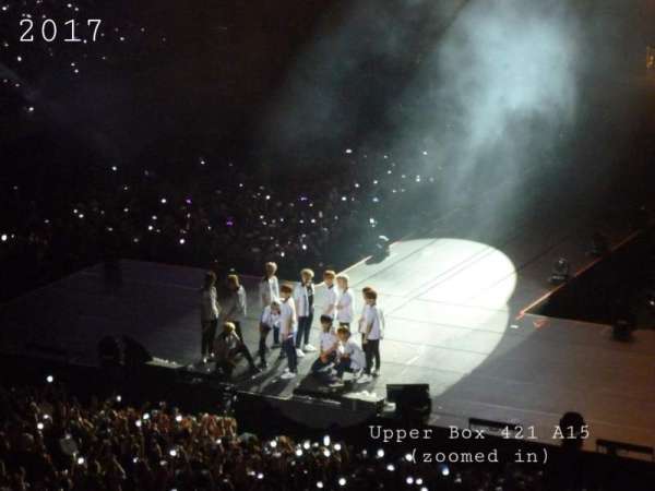 SM Mall of Asia Arena, section: 421, row: A, seat: 15
