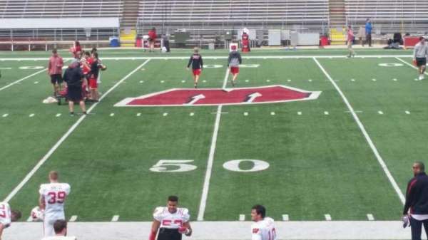 Camp Randall Stadium, section: t, row: 20, seat: 14