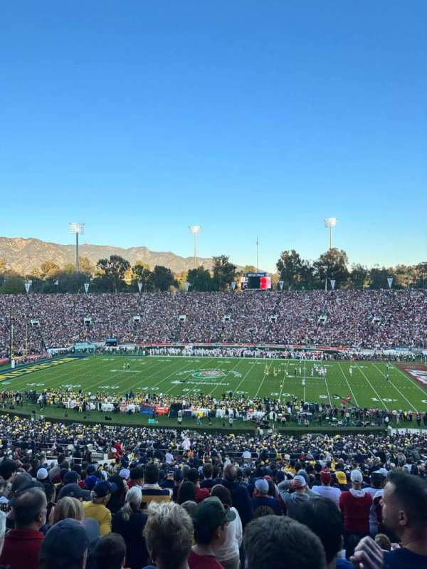 Rose Bowl, section: 20-L, row: 72, seat: 23