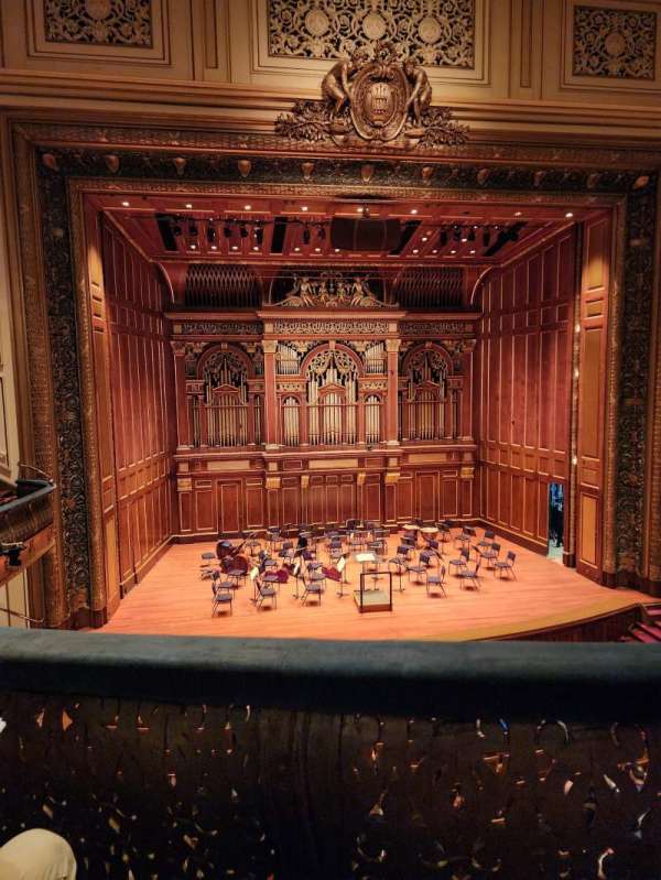 Jordan Hall at the New England Conservatory, section: Balcony Center, row: B, seat: 53