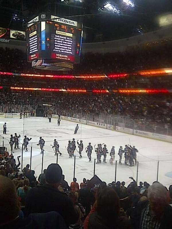 Honda Center, section: 203, row: R, seat: 14