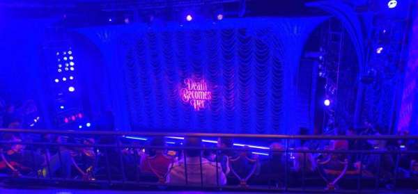 Lunt-Fontanne theatre, section: Middle Mezzanine R, row: A, seat: 128