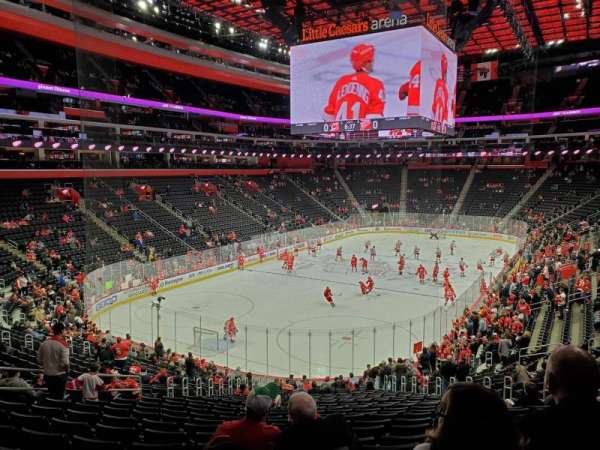 Little Caesars Arena, section: 101, row: 25, seat: 17
