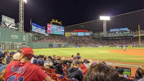 Fenway Park, section: Field Box 72, row: E