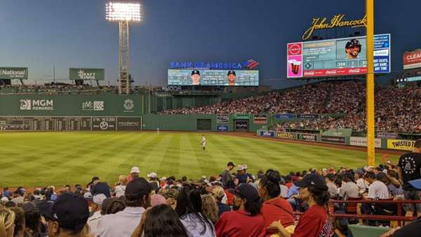 Fenway Park, section: Right Field Box 95, row: NN