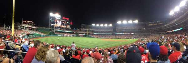 Nationals Park, section: 109, row: AA