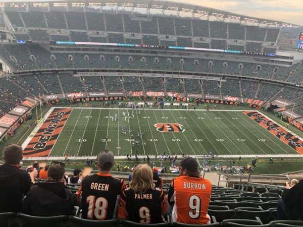 Paycor Stadium, section: 342, row: 25, seat: 6