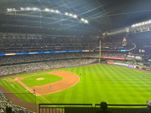 American Family Field, section: 406, row: 4, seat: 4