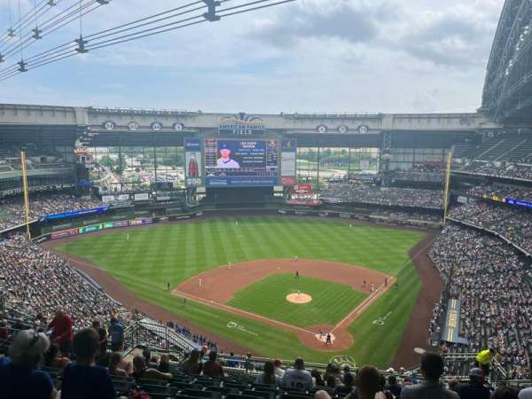 American Family Field, section: 424, row: 22, seat: 7