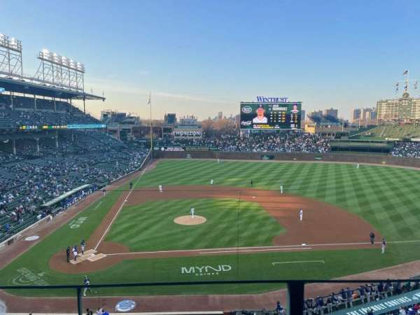 Wrigley Field, section: 323R, row: 2, seat: 3
