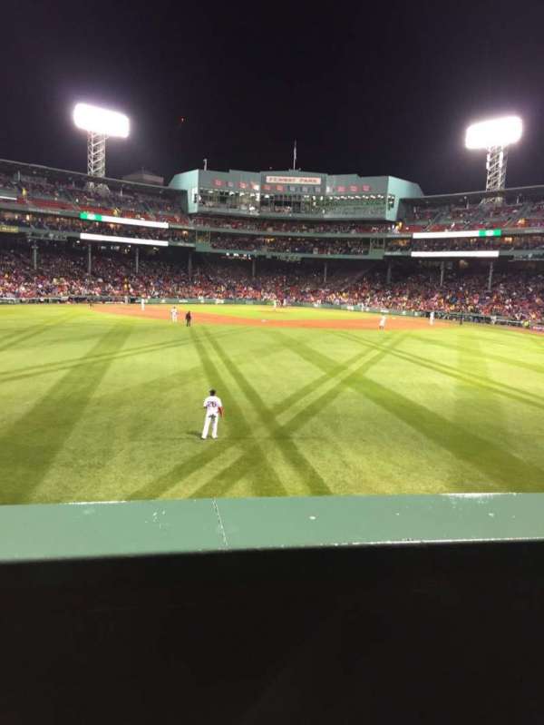 Fenway Park, section: Bleacher 34, row: 1, seat: 15