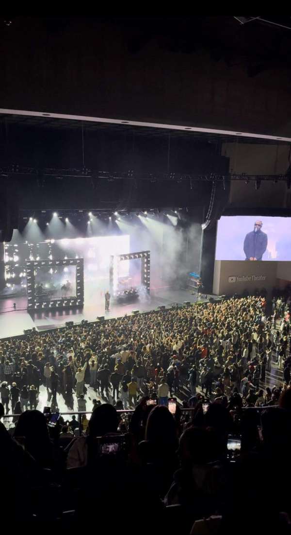 YouTube Theater, section: 203, row: F, seat: 2