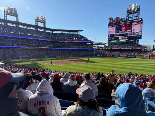 Citizens Bank Park, section: 111, row: 34, seat: 2