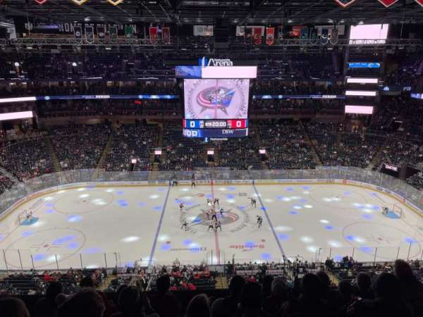 Nationwide Arena, section: 203, row: F, seat: 13