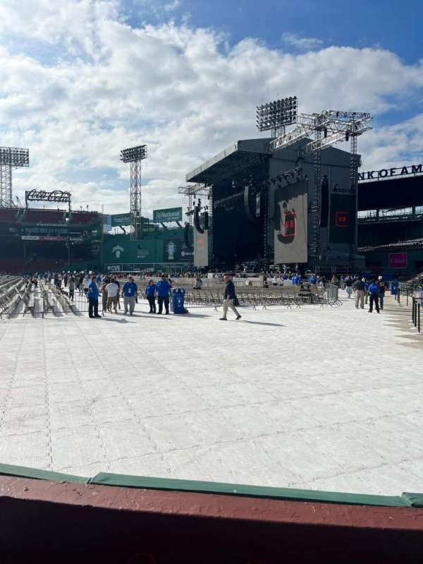 Fenway Park, section: Right field Box 3, row: G, seat: 12