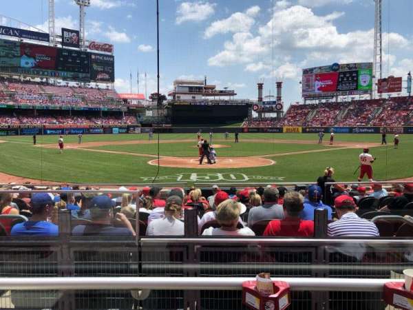 Great American Ball Park, section: 23, row: B, seat: 10