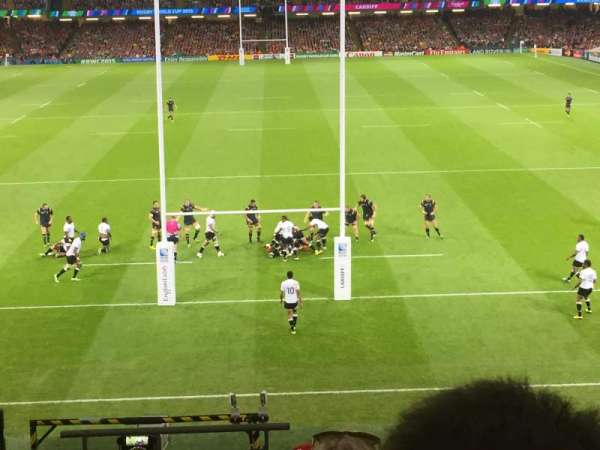 Principality Stadium, section: M19, row: 9, seat: 1