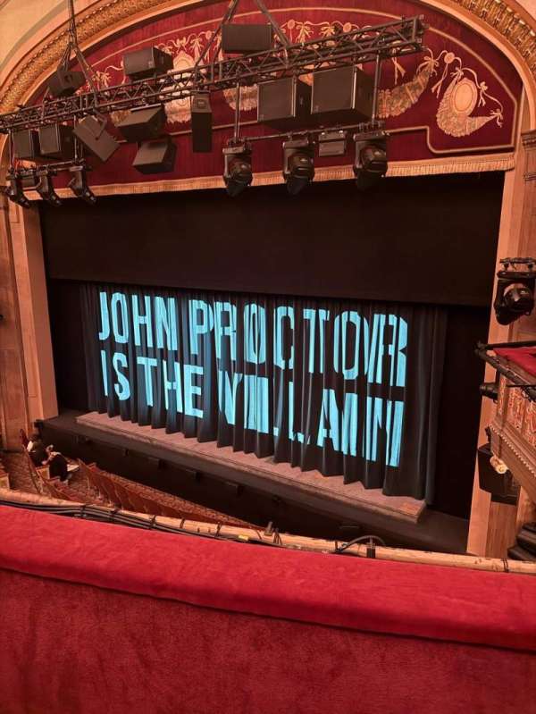 Booth Theatre, section: Mezzanine R, row: B, seat: 12