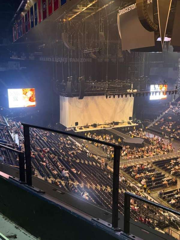Bridgestone Arena, section: 330, row: B, seat: 15