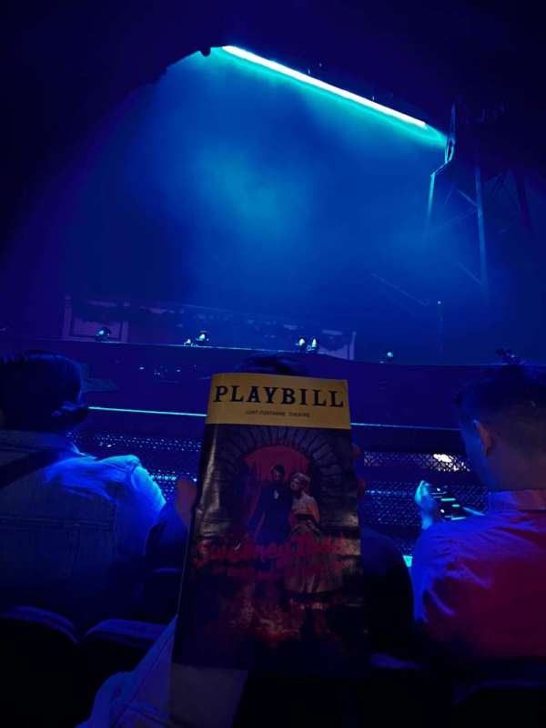Lunt-Fontanne Theatre, section: Orchestra C, row: B, seat: 105