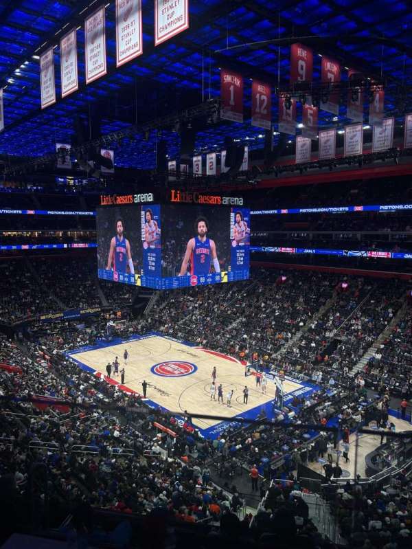 Little Caesars Arena, section: M23, row: 1, seat: 3