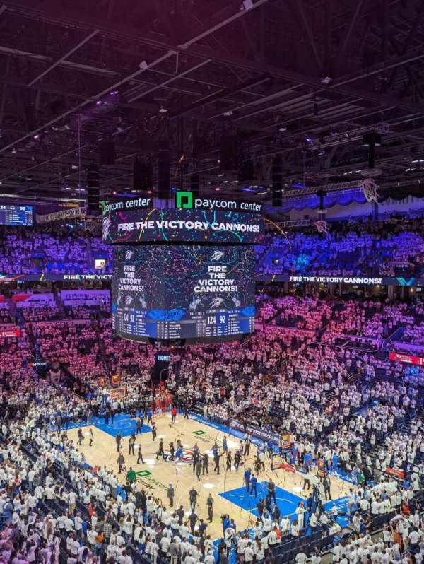 Paycom Center, section: 304, row: B, seat: 7-8