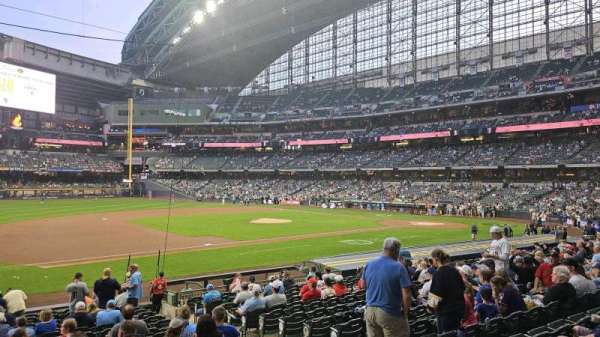 American Family Field, section: 124, row: 20, seat: 6